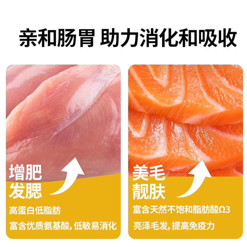 Factory direct sales cat strip snacks, hydration and nutrition 10g whole box, hoarding, interactive reward cat snacks, canned cat strips