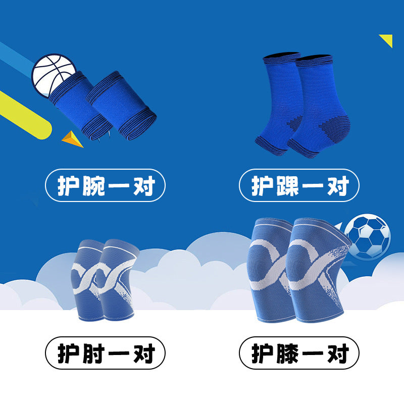 Children's sports football basketball knee pads elbow pads arm joints professional anti-drop breathable men's and women's sports protective gear winter