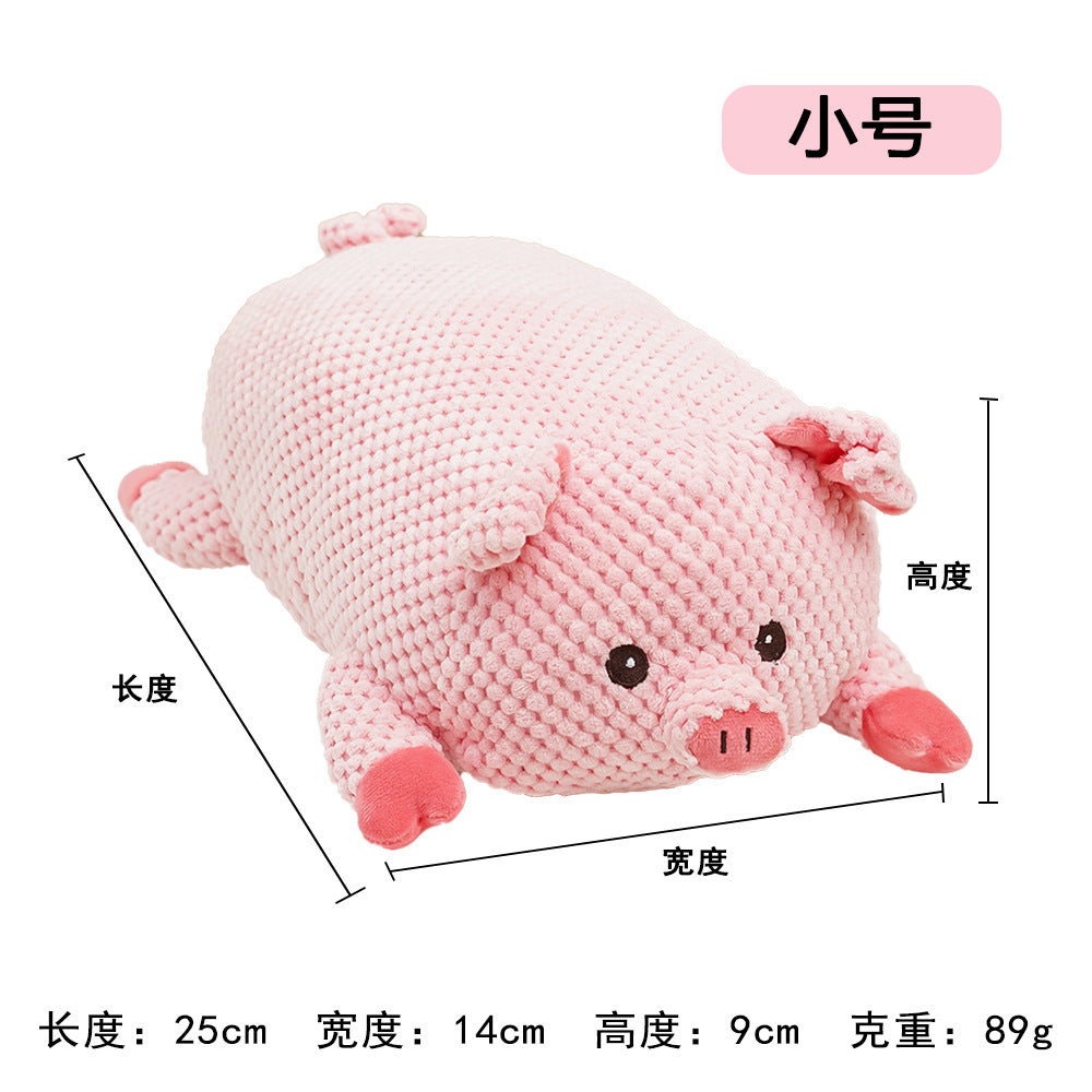 Plush dog French bulldog bite resistant ball rope sounding toy fruit cartoon animal cat cat pet supplies