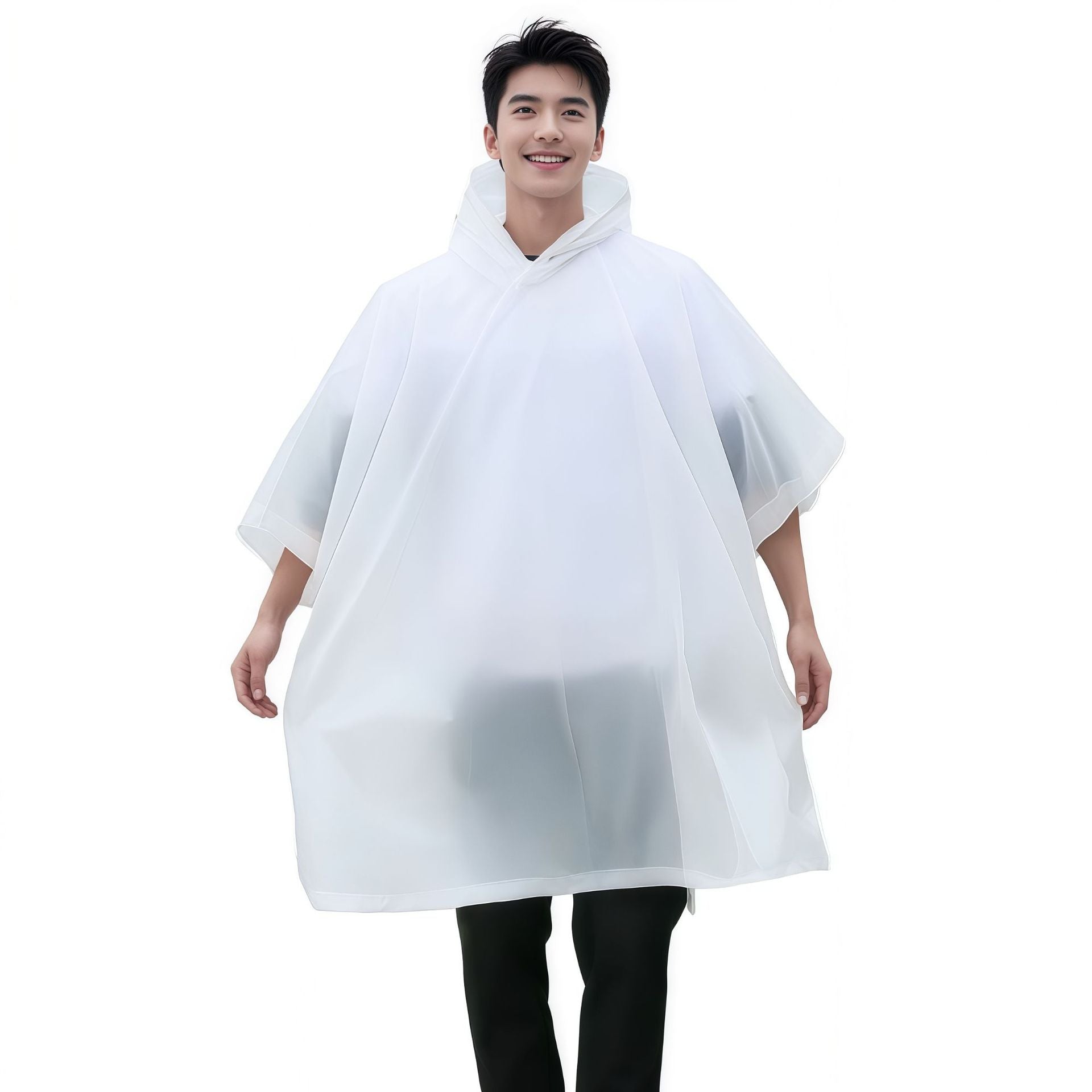 Non-disposable EVA cape raincoat outdoor adult travel concert portable multi-functional fashion poncho