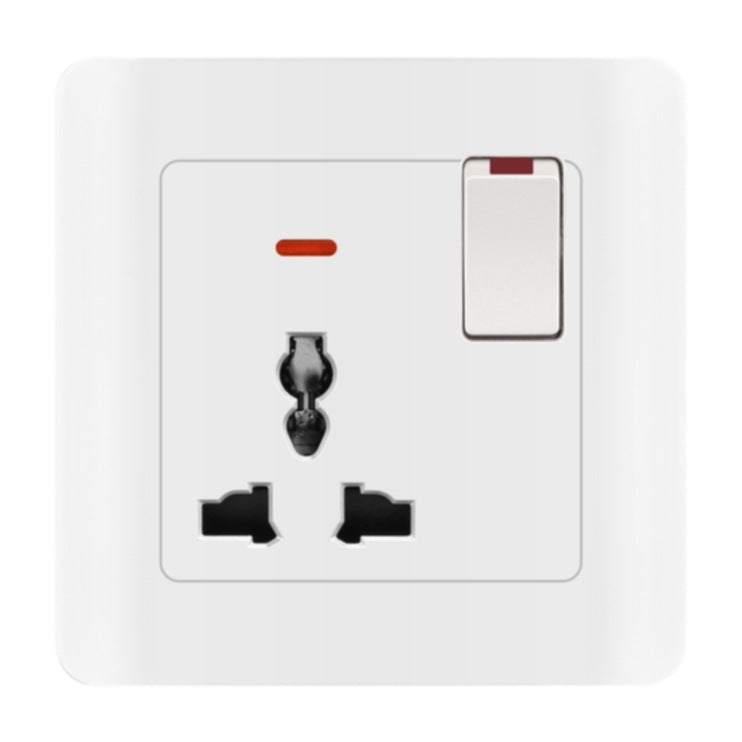 Switching power socket panel Household 86-type concealed panel British five-hole wall power USB socket panel