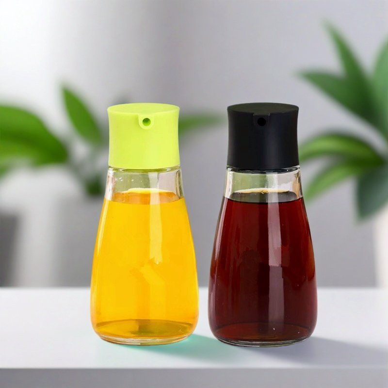 High-grade glass vinegar bottle vinegar pot household snack bar dining table soy sauce bottle vinegar bottle seasoning bottle commercial sesame oil bottle special