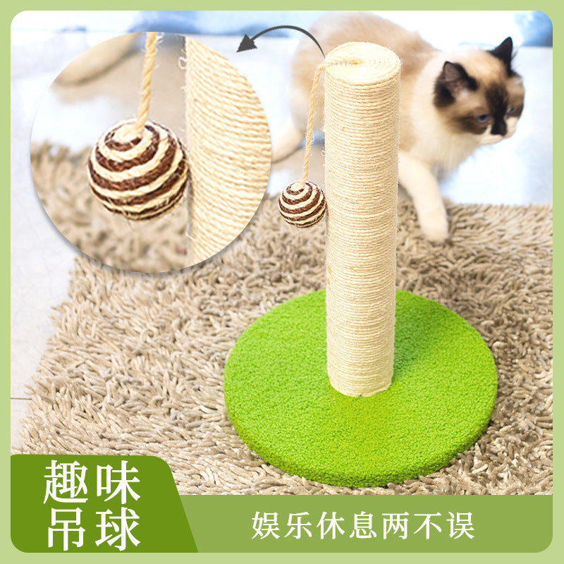 [Clearance Free Shipping] Sisal Cat Claw Post Cat Round Pet Supplies Cat Toy Ball Sisal Cat Scratch Post