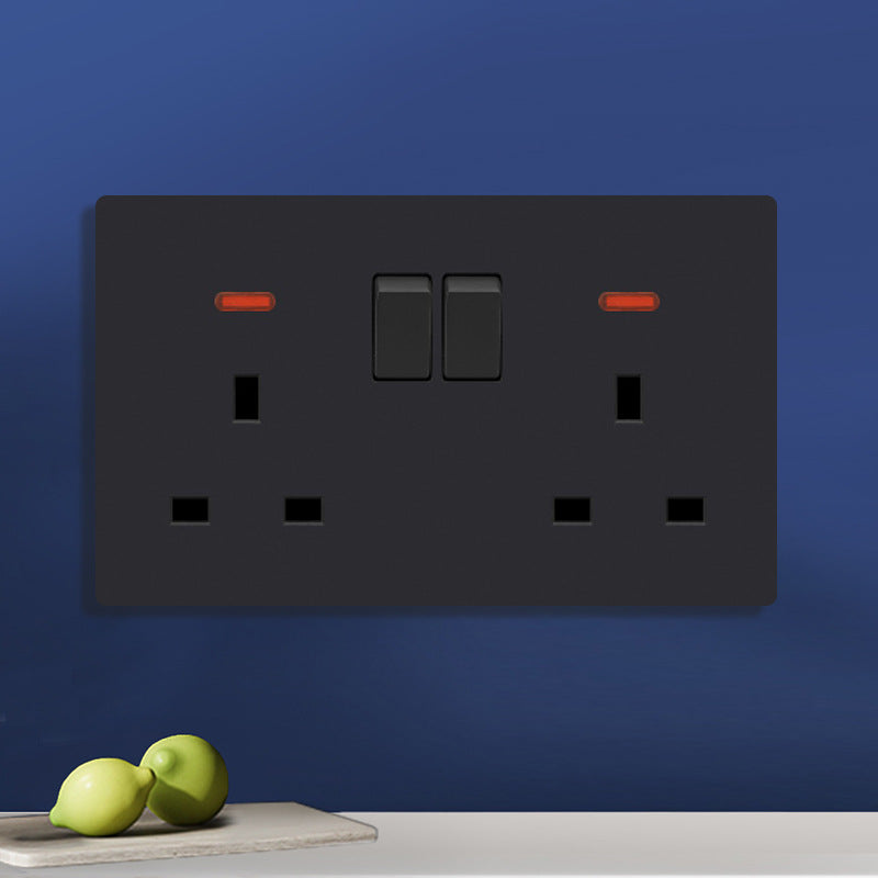Export for British standard socket switch panel 13A double usb one-open five-hole multi-function three-hole plug 146 foreign trade