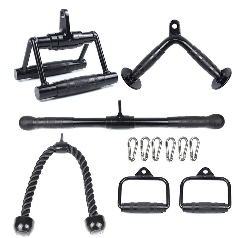 High pull-down rod pull back rod, sitting rowing handle strength training equipment, big flying bird fitness equipment accessories