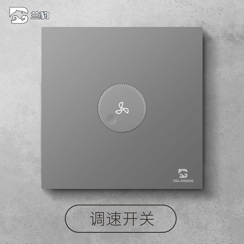 Wholesale Household Dark Grey Five-hole Socket 86 Concealed Two and Three Poles One Open Single Double Control Plug Switch Panel