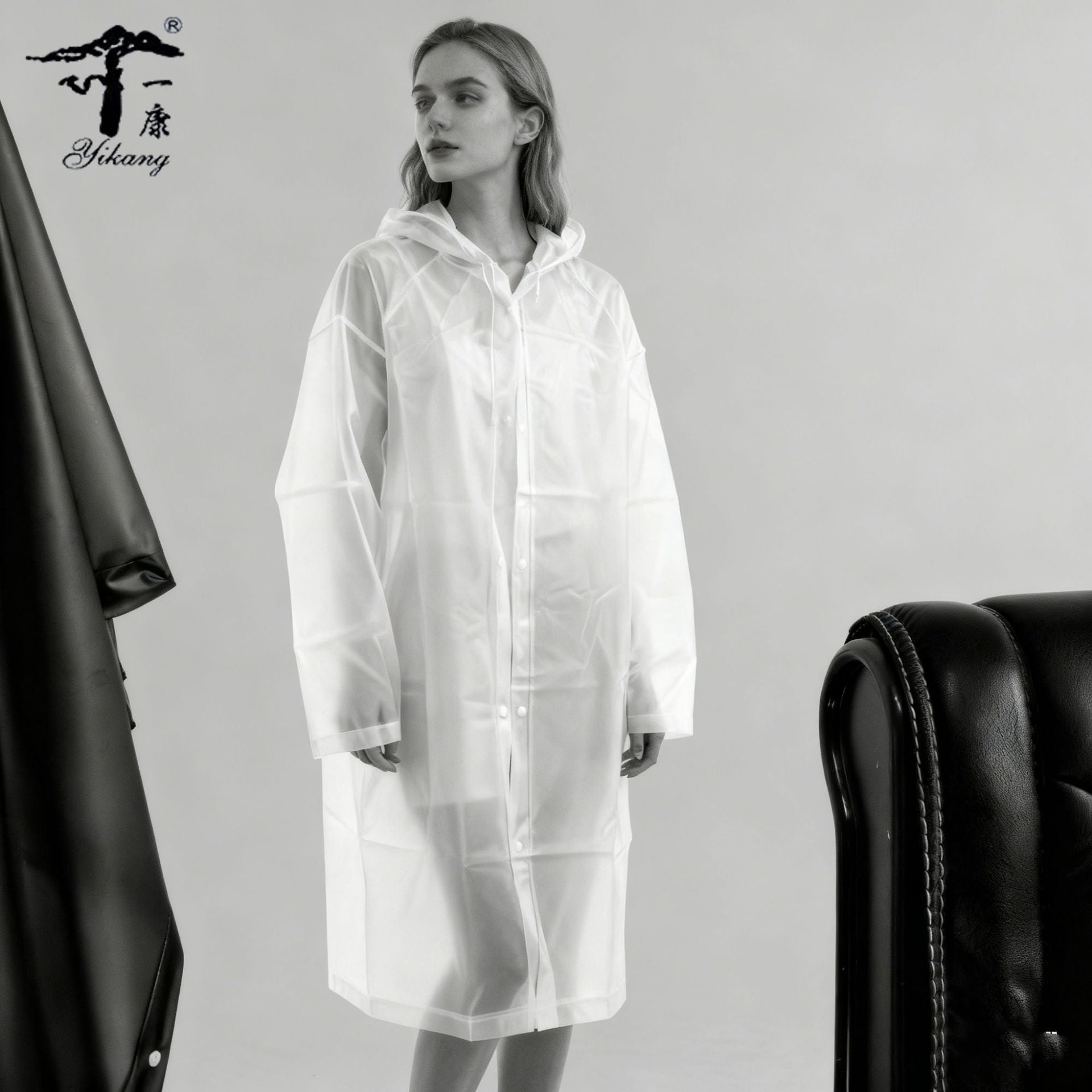 Spot travel mountaineering non-disposable raincoat full body thickened waterproof and rainstorm proof portable eva raincoat