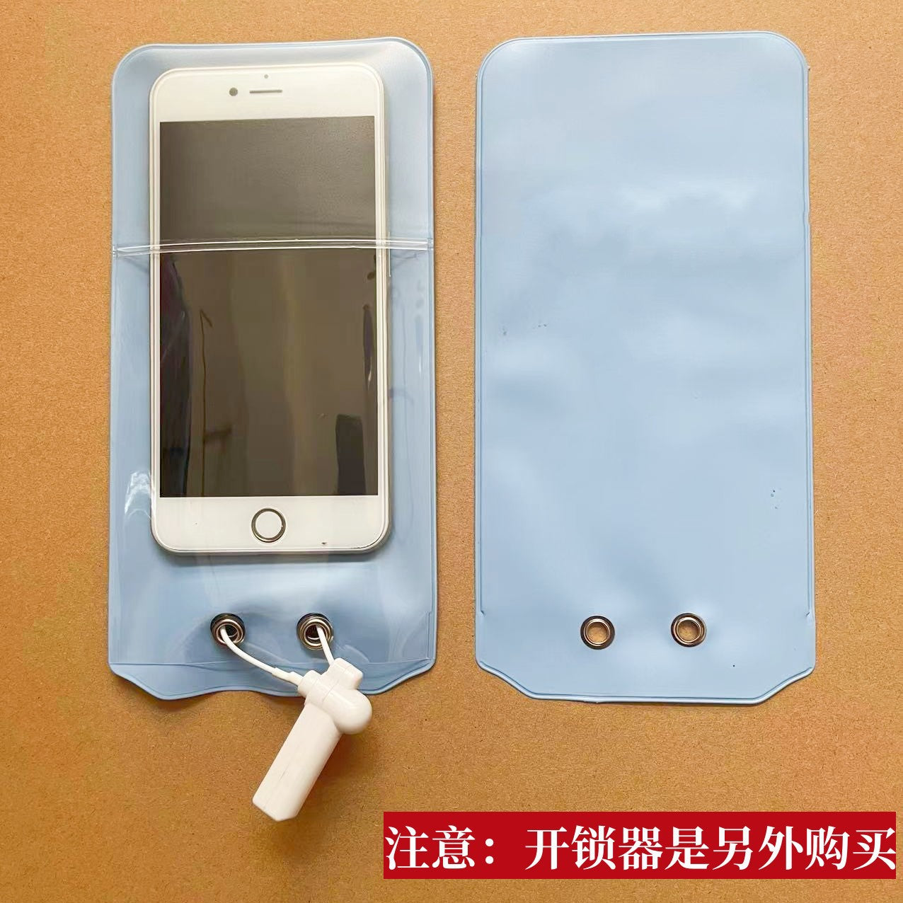 Factory employee special mobile phone security bag double matte with lock workshop meeting privacy anti-camera mobile phone cover