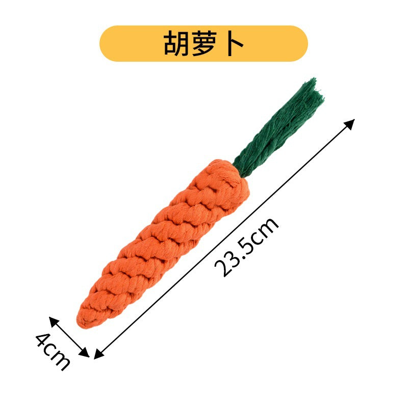 Dog Toys Grinding Teeth Bite-resistant Knot Slippers Small Medium Large Dog Teddy Golden Retriever Bigbear Pet Supplies