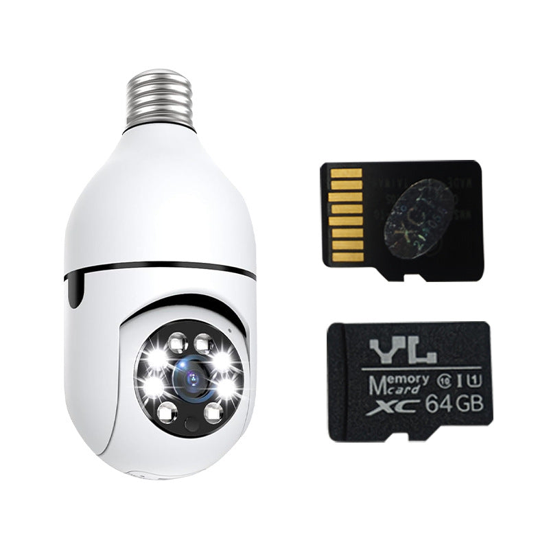 Indoor ultra-clear surveillance camera 360 night vision monitor monitoring home light bulb intelligent high definition camera