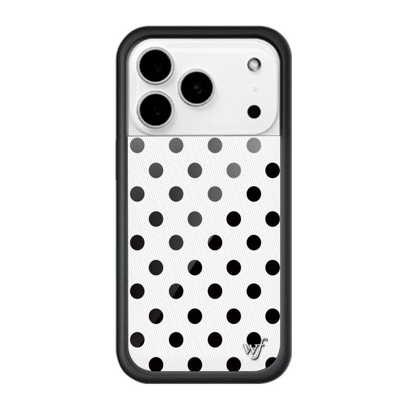 Wildflower polka dot mobile phone case is suitable for Apple 17 anti-drop iPhone17promax anti-drop high version case.