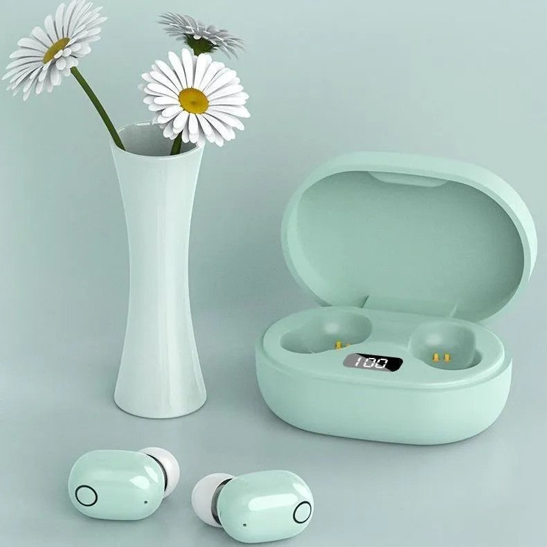 J15 new women's earphones Bluetooth wireless mini cute girls high value does not hurt the ears comfortable high sound quality E6S