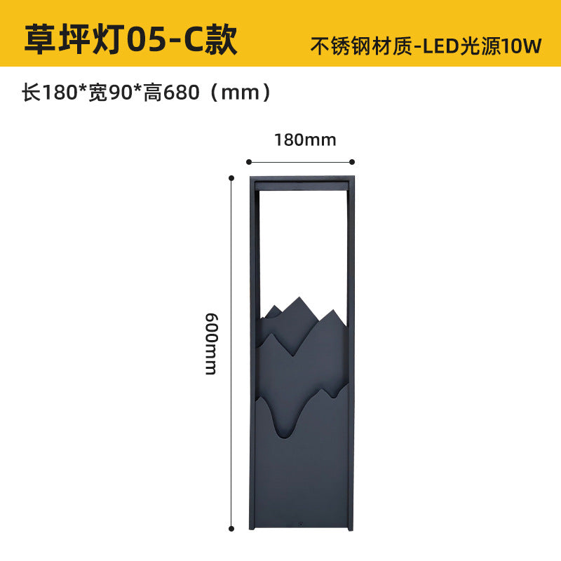 Manufacturer Outdoor Grass Light Modern Simple Park Villa Garden Light Aluminum 10W Garden Lighting Wholesale