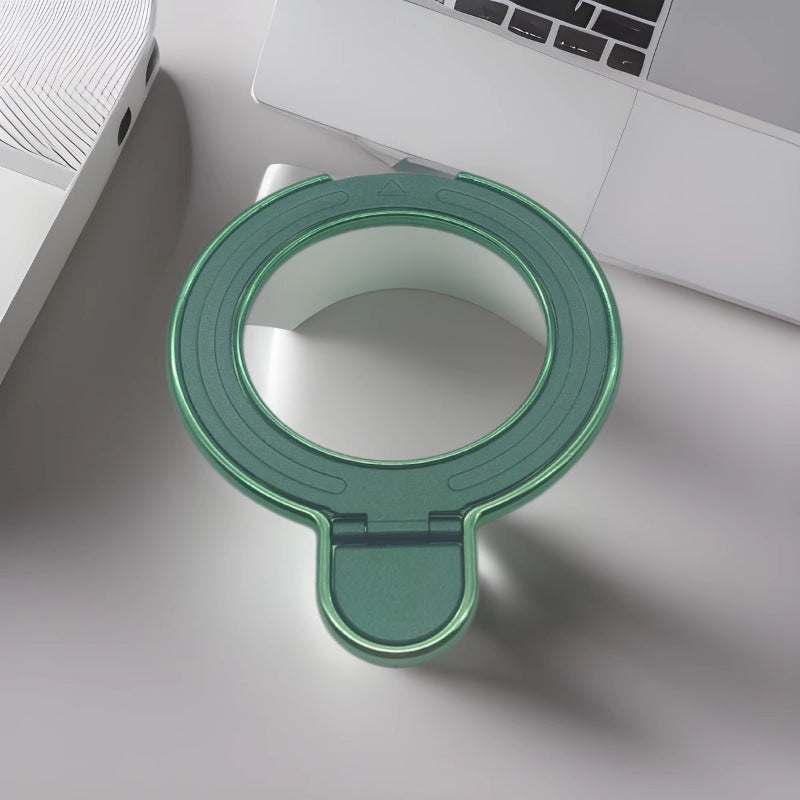 Cross-border mobile phone case bracket factory new electroplated racket bracket, two-in-one pasted wireless charging bracket portable