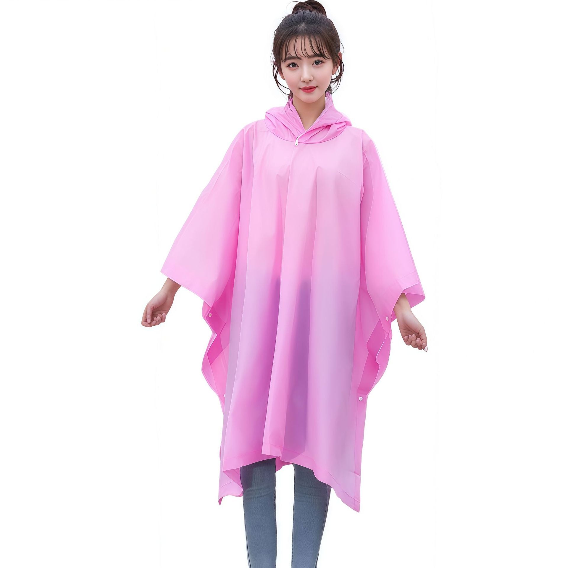Non-disposable EVA cape raincoat outdoor adult travel concert portable multi-functional fashion poncho