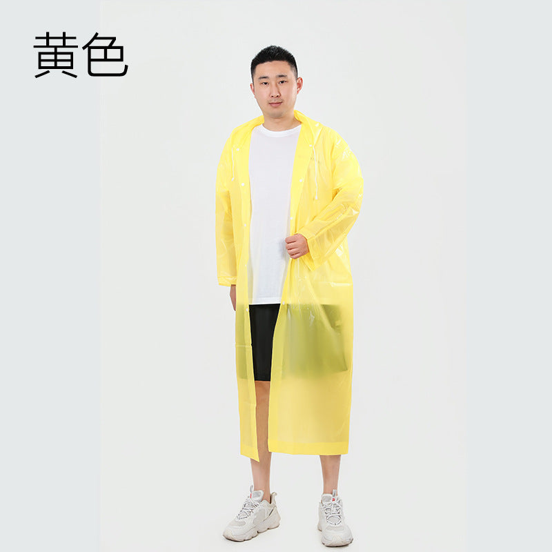 EVA fashionable and environmentally friendly lightweight raincoat manufacturer non-disposable thickened adult raincoat outdoor travel