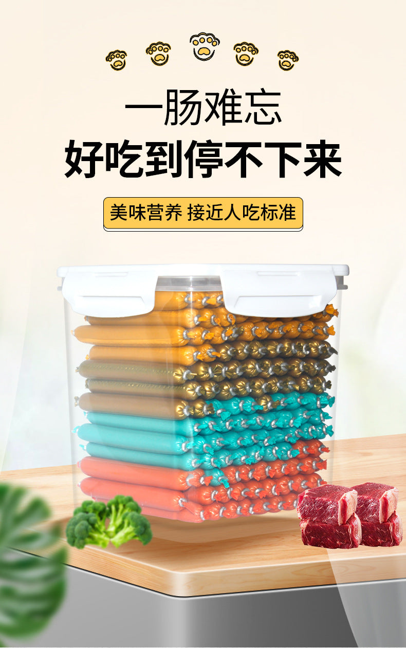 Cat and dog snacks, ham sausage nutrition, general pet sausage for dogs and cats, chicken sausage, beef, cod, cat food wholesale distribution