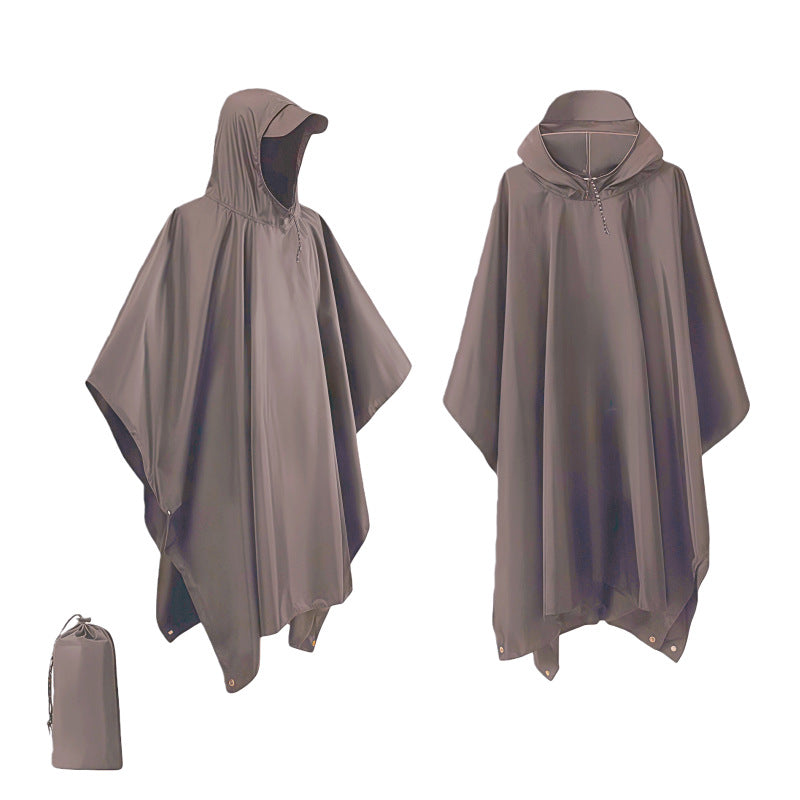 Fashion cape raincoat large size trench coat poncho cycling hiking rafting water play travel outdoor rainstorm protection