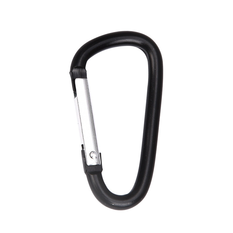 厂家批发5号D形4.0线粗款铝合金登山扣户外露营背包耳机装备挂扣