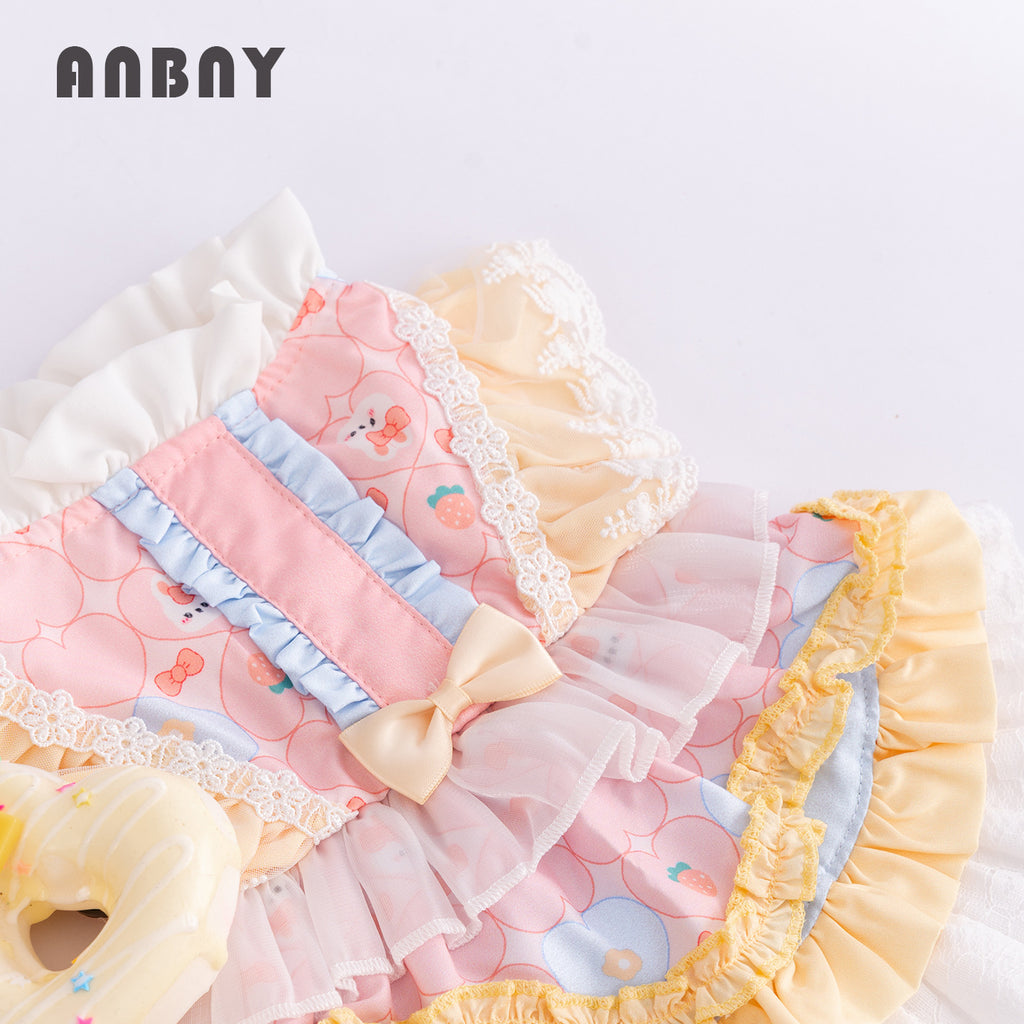 A piece of hair Lolita puppy clothes pet clothes soft and comfortable small dog princess dress dog clothes