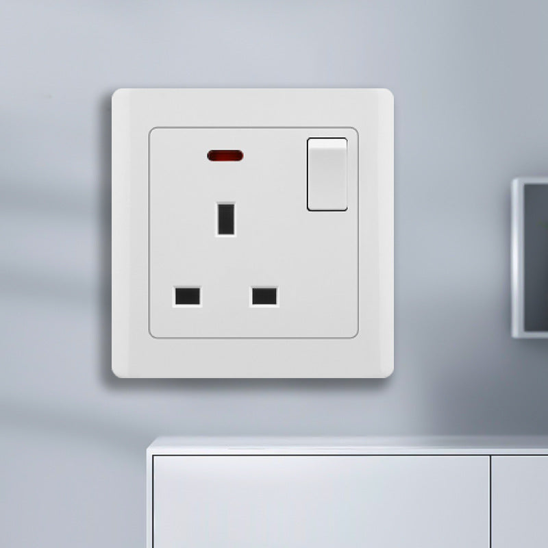 Manufacturer Wholesale Engineering Switch Socket Type 86 Wall Switch Panel Open Double Control Five Hole Sitting Plug Plug