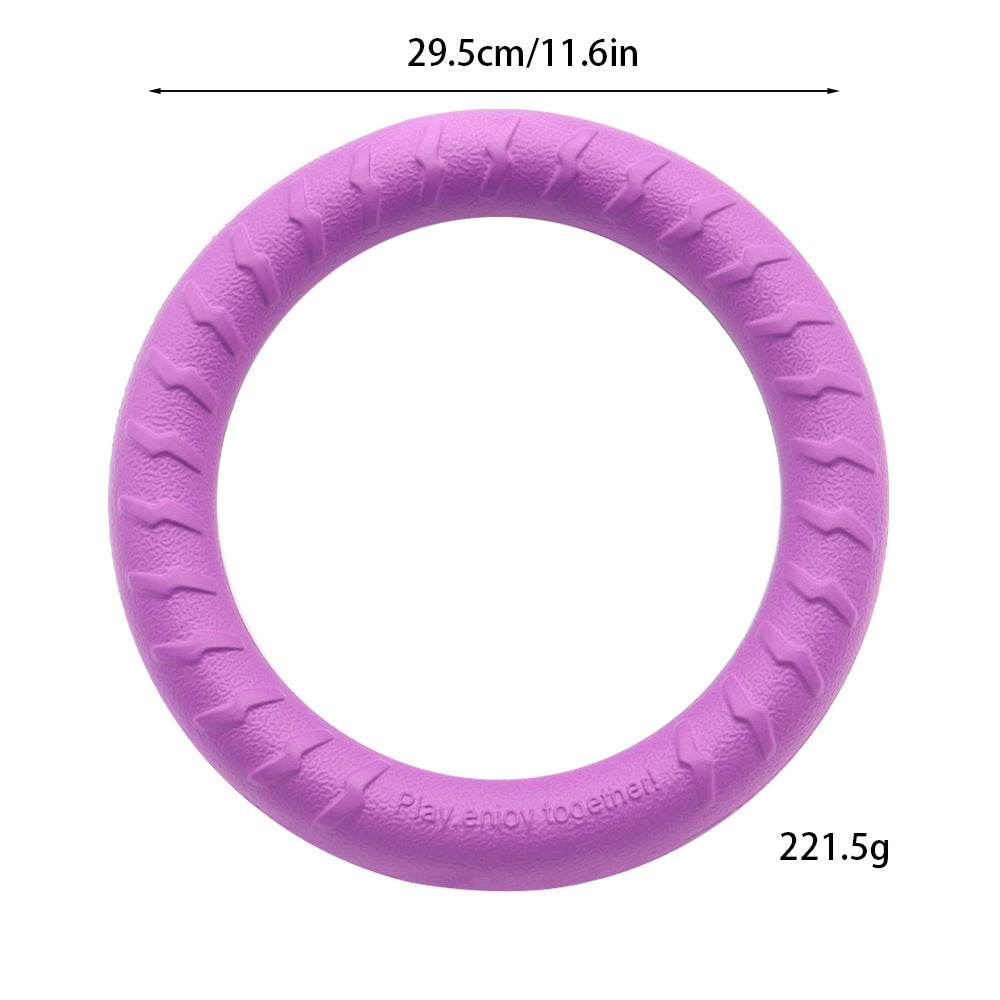 EVA pet toy dog Frisbee bite-resistant dog toy can't bite rotten molar pet ball large dog pull ring