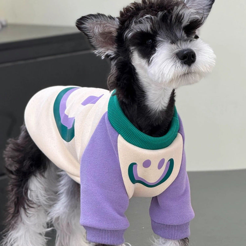 Dog Cat Autumn and Winter Fleece Sweater Large Medium Small Dog Clothes Golden Retriever Huge Satsuma Teddy Bigbear Schnauzer