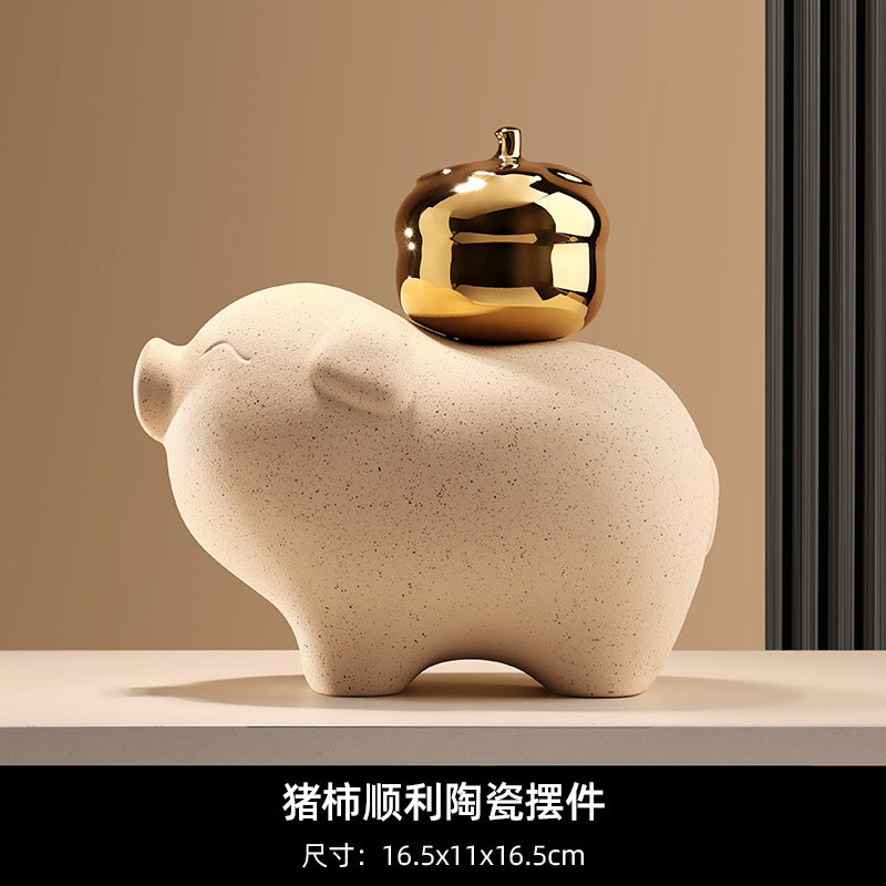Bei Hanmei's new Chinese-style creative ornaments will be rich soon. Soft decoration, home furnishing entrance, living room desktop TV cabinet decoration