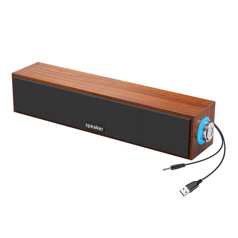E350MB wired bluetooth speaker multimedia desktop computer desktop long wooden retro speaker subwoofer