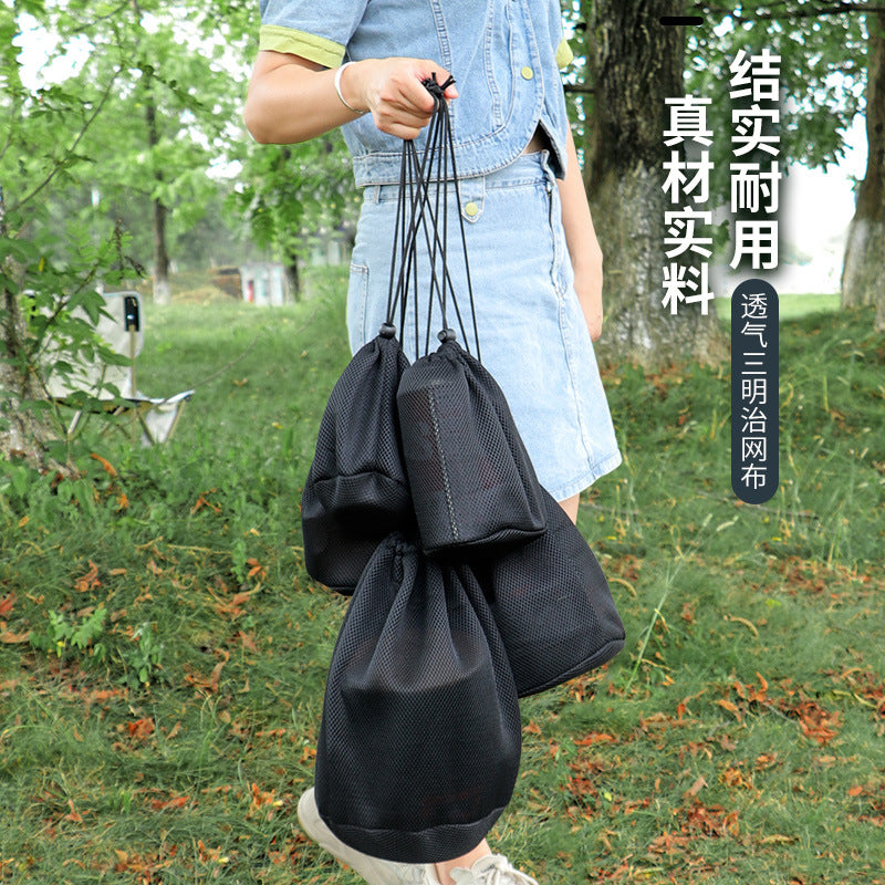 Outdoor cookware bag Sports picnic bag Sundries accessories Finishing bag Picnic cutlery Stove drum Camping equipment storage
