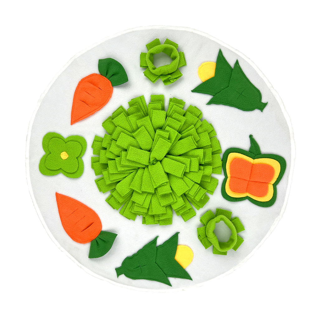 Pet dog foraging to relieve boredom and relieve emotions Round sniffing pad Pet supplies Hamster sniffing puzzle sniffing nest pad