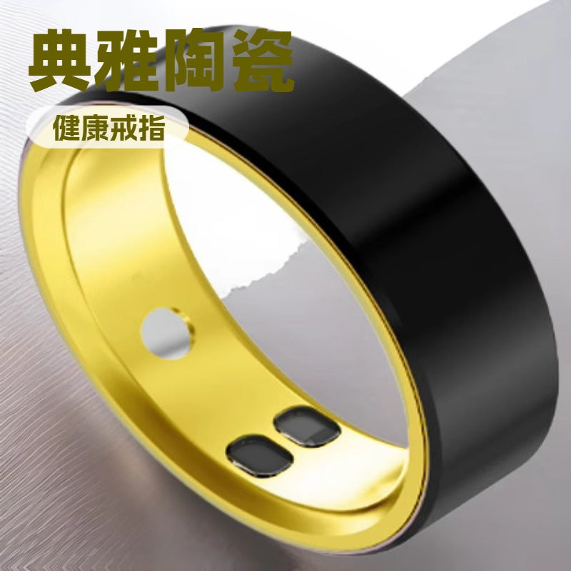 AC11 smart ceramic ring emergency call for help vibration reminder calorie sleep heart rate blood meter step pressure smart touch