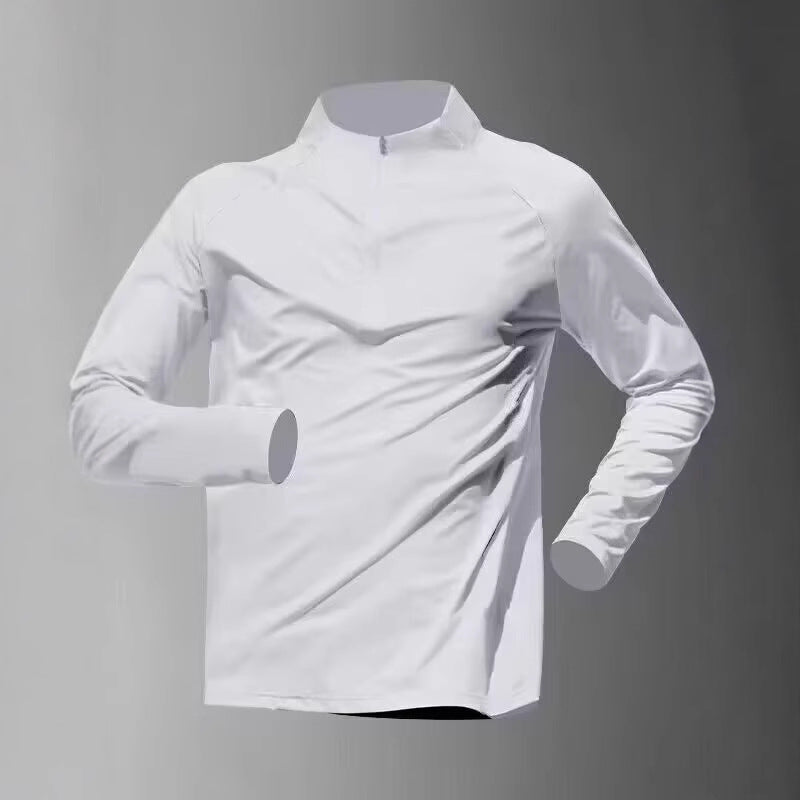 Sports quick-drying clothes long-sleeved t-shirt men's sports tops summer running training sunscreen t-shirts outdoor fitness clothes