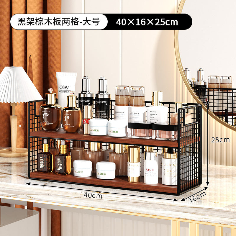 Cosmetics storage box, desktop shelf, household dresser, skin care product mask, multi-layer partition, sundries storage basket