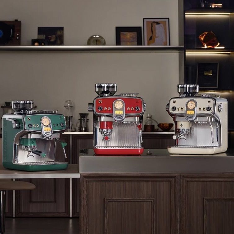 Coffee machine home commercial semi-automatic Italian grinding all-in-one machine does not need to press powder, advanced intelligent one piece is approved