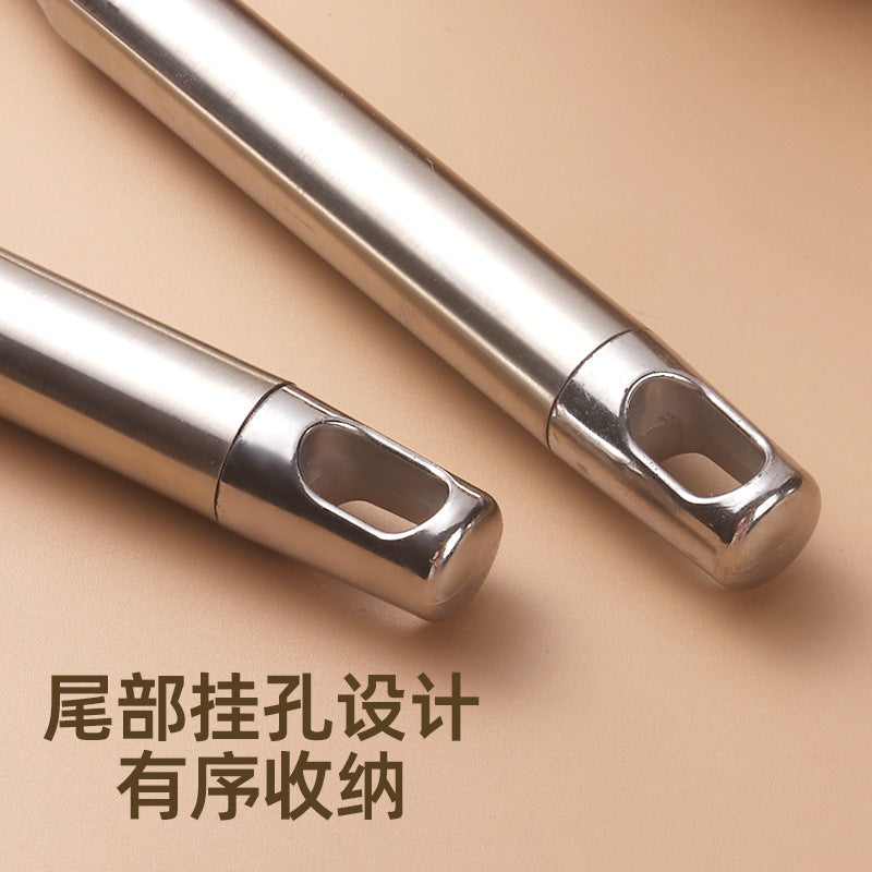 Thickened stainless steel spatula household kitchen spatula stir-fry spoon cooking anti-scalding hot pot spoon kitchen utensils set wholesale