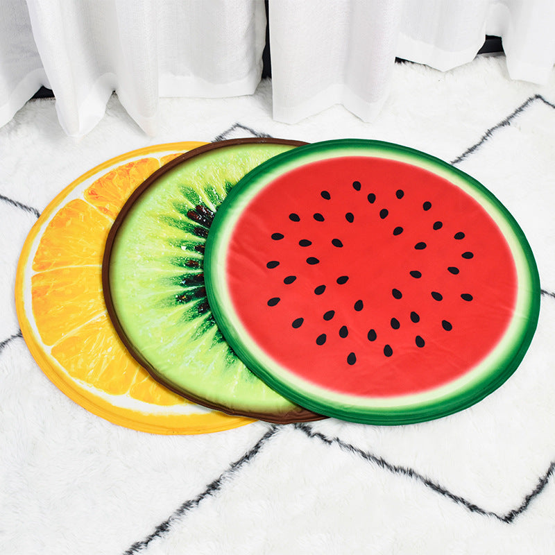 Round Fruit Pet Cooling Cushion Dog Pet Ice Cushion Teddy Bite-resistant Cat Mat Summer Cooling Daily Necessities