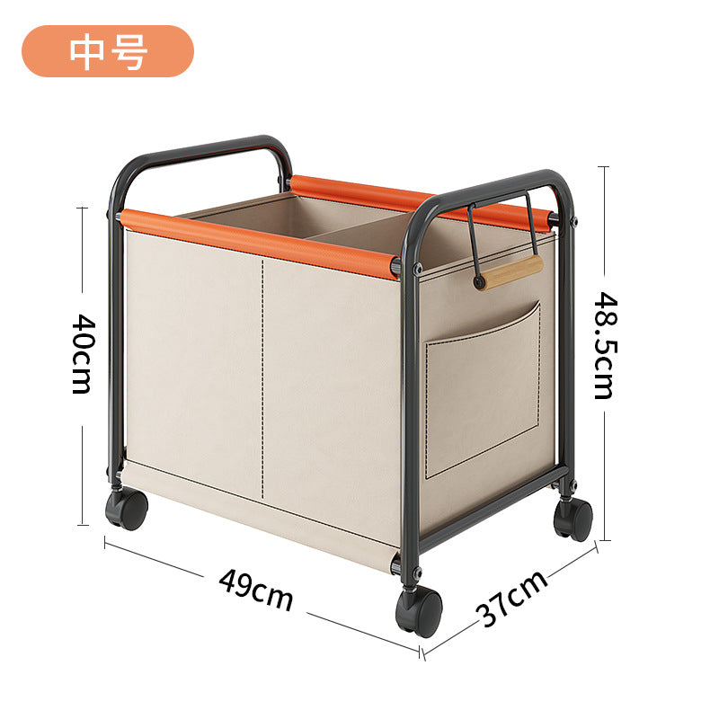 Children's toy storage rack trolley shelf mobile home bookshelf building block picture book doll snack storage basket