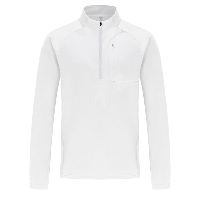 Di's same semi-zipper quick-drying clothes, sports tops, men's outdoor T-shirts, fashion training, cycling, running, fitness clothes.