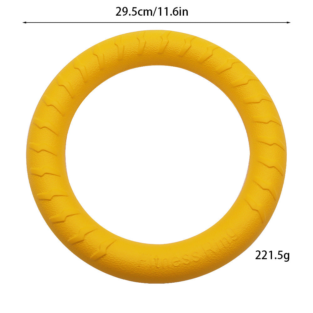 EVA pet toy dog Frisbee bite-resistant dog toy can't bite rotten molar pet ball large dog pull ring
