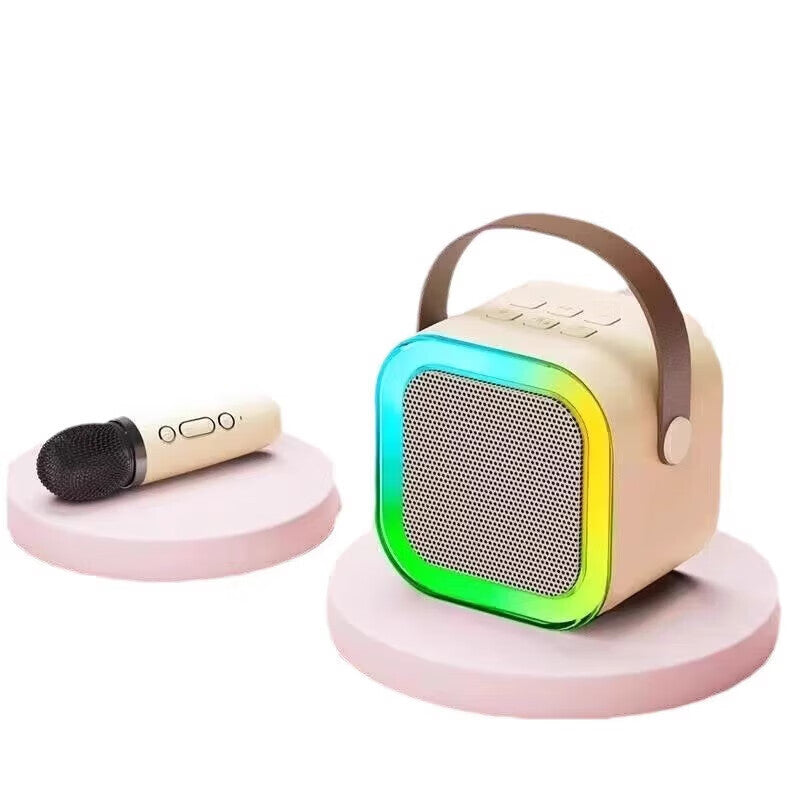 Compact and Portable Handheld Microphone Bluetooth Audio Integrated Microphone Wireless All-in-One Bluetooth Audio K12