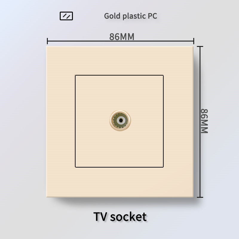 Foreign trade Hong Kong and Macao British 13A socket USB with Type-c plug + British standard electrical switch PC flame retardant panel plug