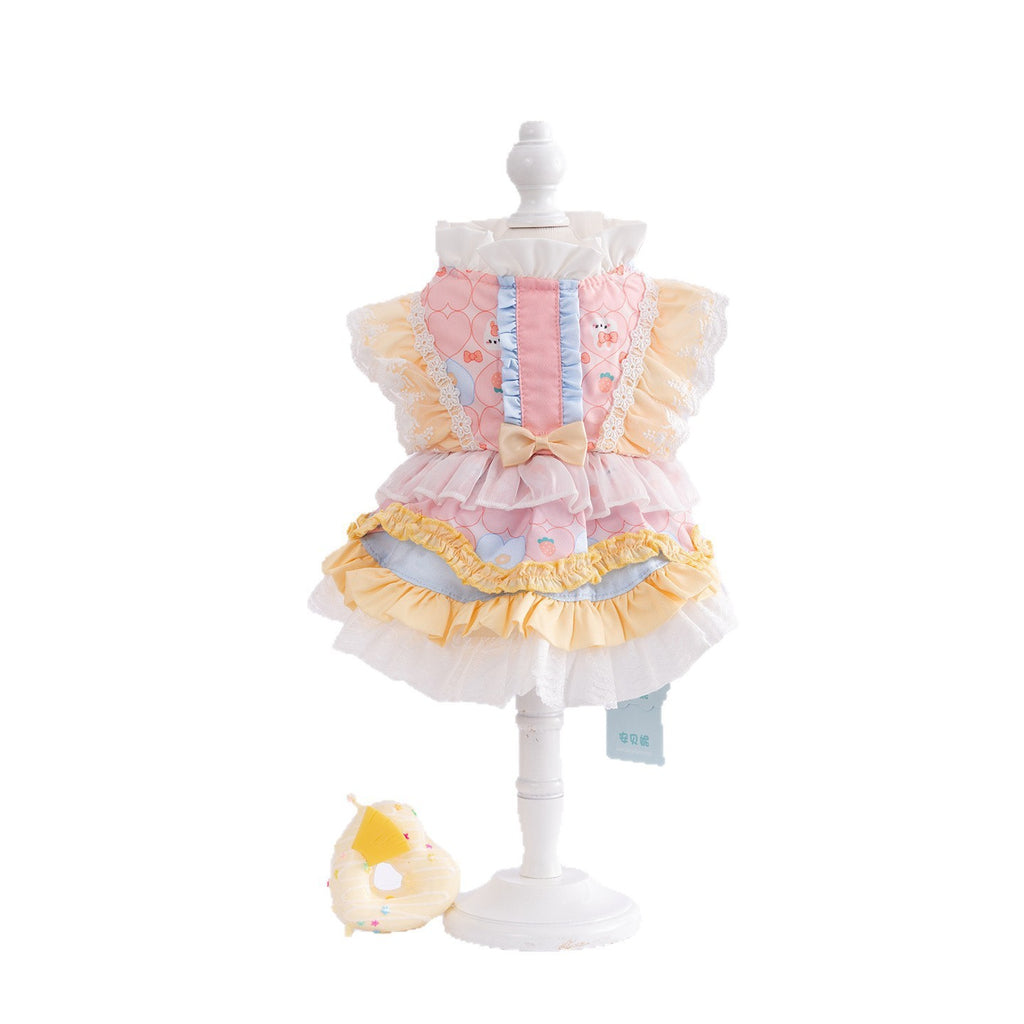 A piece of hair Lolita puppy clothes pet clothes soft and comfortable small dog princess dress dog clothes