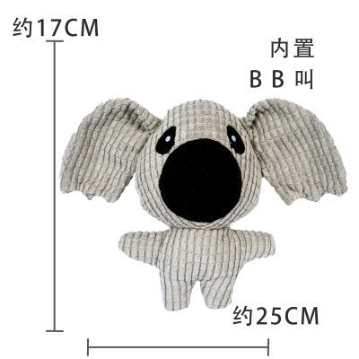 Plush dog French bulldog bite resistant ball rope sounding toy fruit cartoon animal cat cat pet supplies