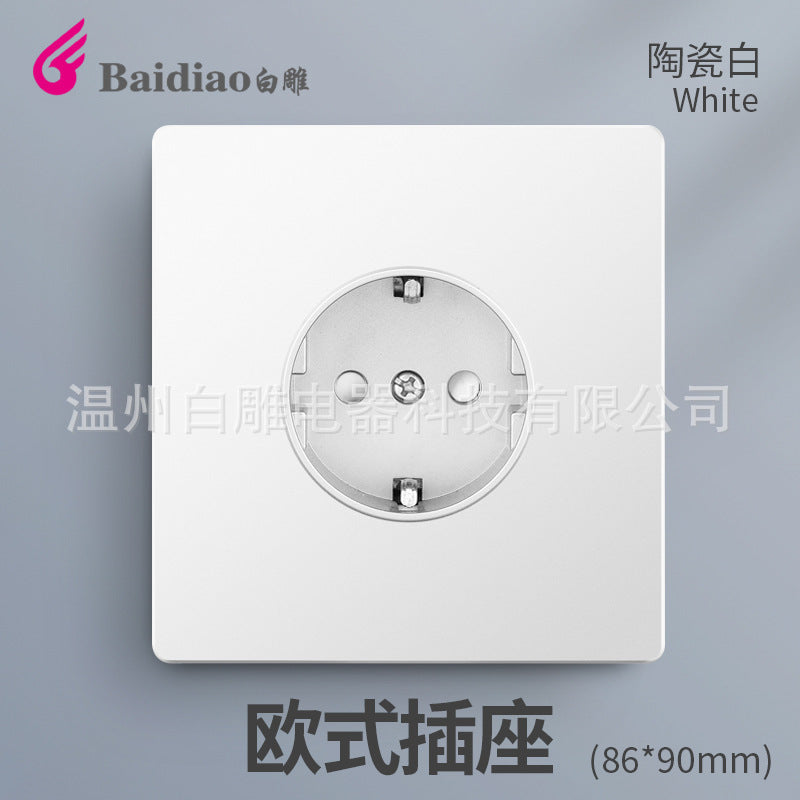 British standard switch socket British one-open 13A socket Multifunctional five-hole USB socket panel British standard European standard US standard