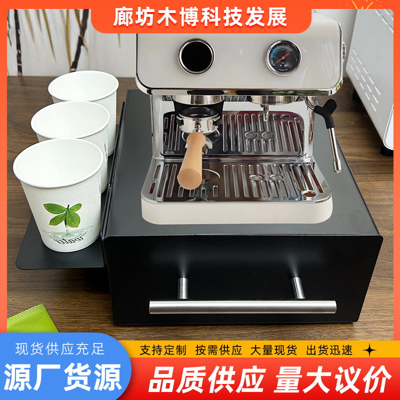 Kitchen rack Multi-layer home coffee machine Snack storage Desktop with drawer with baffle Free installation