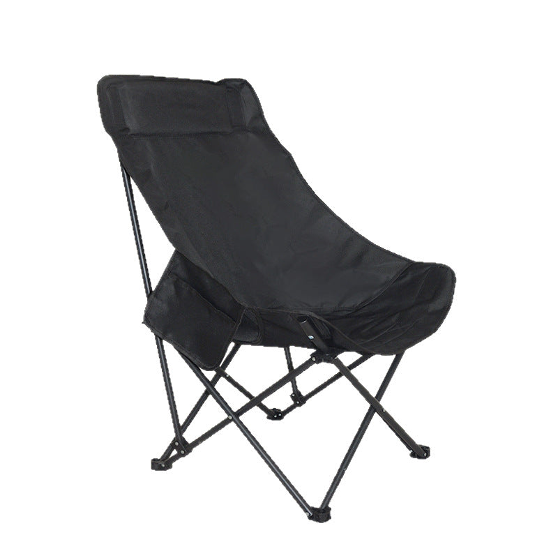 Strictly selected high backrest moon chair outdoor folding Oxford cloth fishing chair camping portable storage chair folding chair