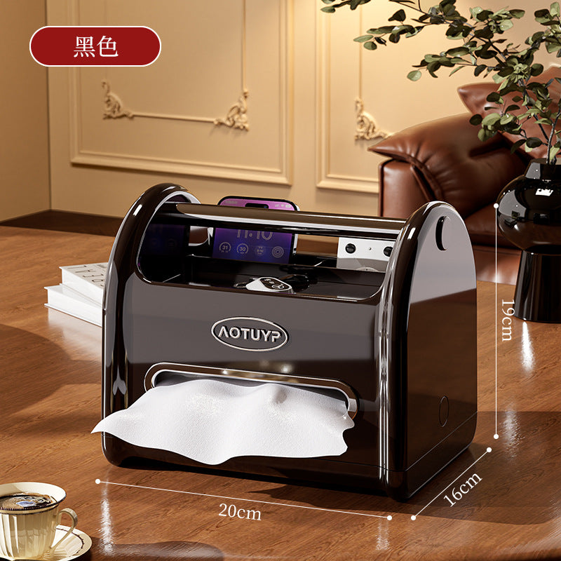 Household living room tissue box ornament remote control storage box creative multi-function light luxury coffee table high value pumping carton
