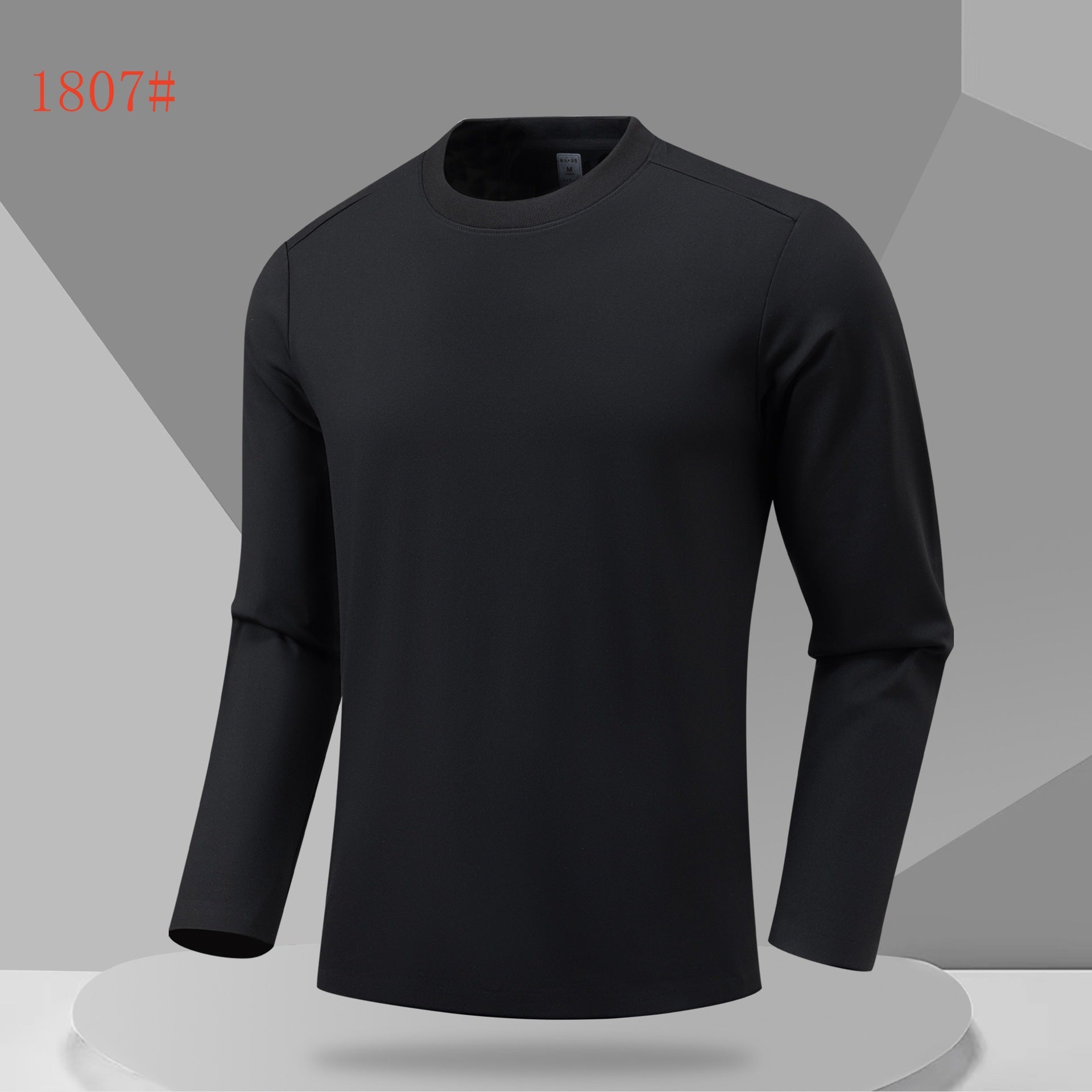 Outdoor running fitness sportswear moisture-absorbing quick-drying bottoming top men's and women's casual slim-fit crew neck long-sleeved t-shirt