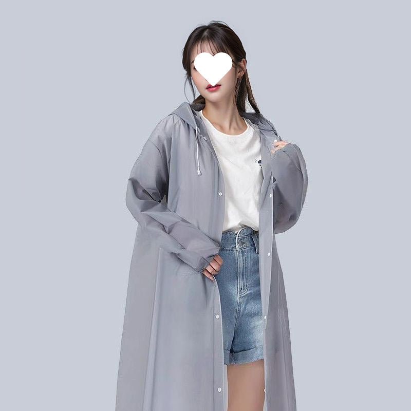 Non-disposable raincoats of good quality, men's and women's long mountaineering tourism ponchos, non-disposable rainstorm protection